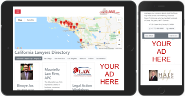 ads placement on cinchlaw.com
